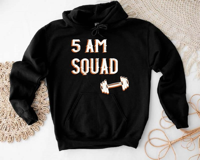 5 Am Squad Five Morning Matching Sport Group Weightlifting Fitness Coach Exercise T-Shirts, Hoodie, Sweatshirt