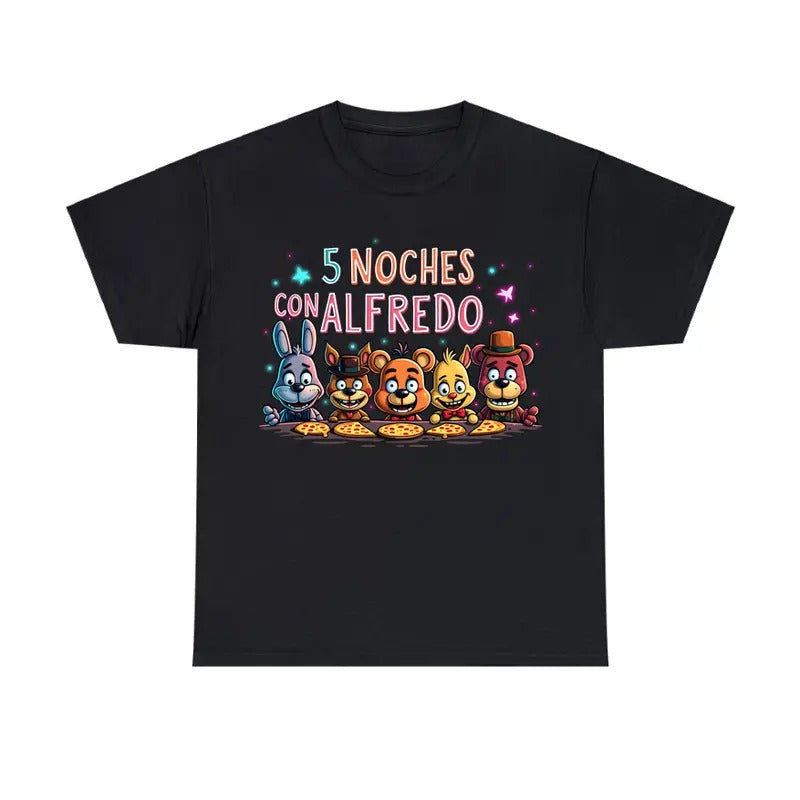 5 Noches Con Alfredo Inspired Unisex Graphic Tee Hoodie, Sweatshirt | GrindPrints.com