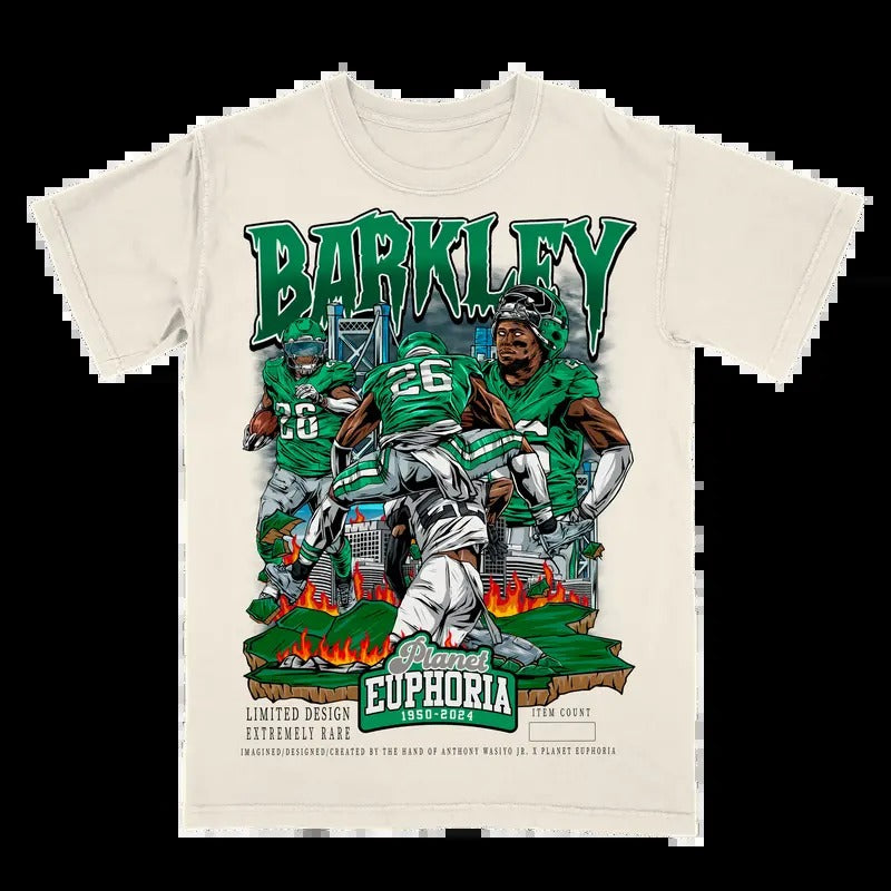 Saquon Barkley V2 Tee #/500 Gift For Fan - Men's Casual T-shirt - Menswear Hoodie, Sweatshirt | GrindPrints.com