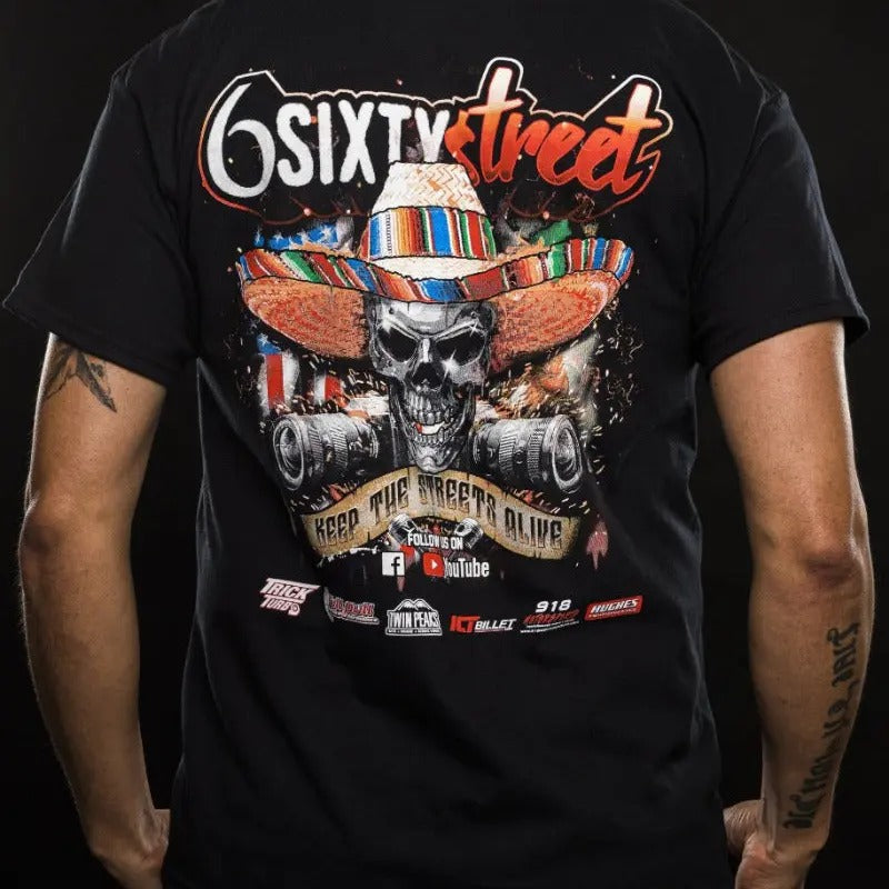 6 Sixty Street - Sombrero T-shirt Cotton Crewneck Hoodie, Sweatshirt | GrindPrints.com