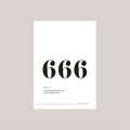 666 Angel Number Print Wall Art, Manifestation Energy Spiritual Poster, Reflection 666 Print, Dorm Room Decor, Poster...