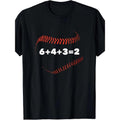 6+4+3=2 Double Play Baseball Player Gift Baseball Saying T-Shirt - 220g made in usa Hoodie, Sweatshirt | GrindPrints.com