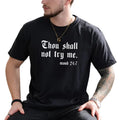 Vintage Thou Shall Not Try Me Graphic Tee, Funny Mood 24/7 Shirt For Men, Funny Christian Unhinged Tee, Sarcastic...