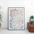 GOODFELLAS Movie Quote MAP Art Print Poster Mafia 90s Gangster Mob Crime 70s / 80s New York Mobster Dad Brooklyn...