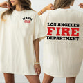 9-1-1 TV Show LAFD Crewneck Sweatshirt,Los Angeles Fire Department Fan Tee Hoodie | GrindPrints.com