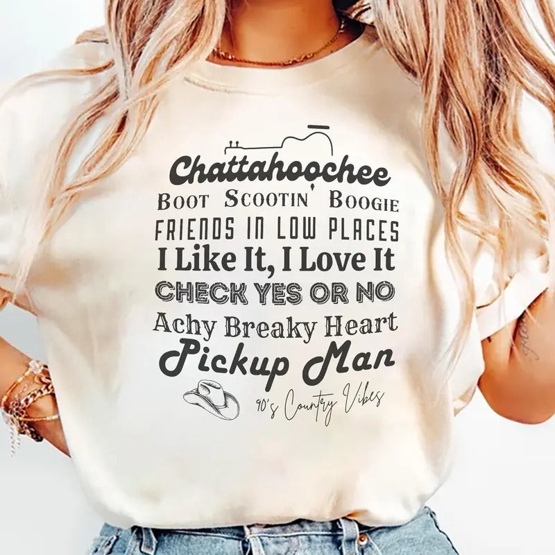 90's Country Music Womenswear Shirt, Sweatshirt, Hoodie | GrindPrints.com