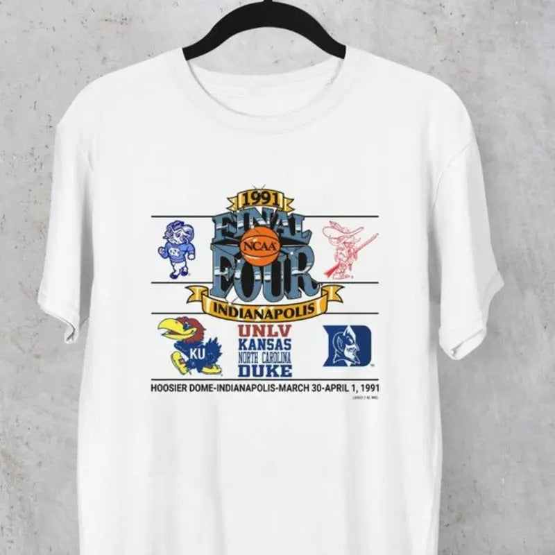 90s 80s Vintage 1991's Final Four Indianapolis T-Shirt Hoodie, Sweatshirt | GrindPrints.com