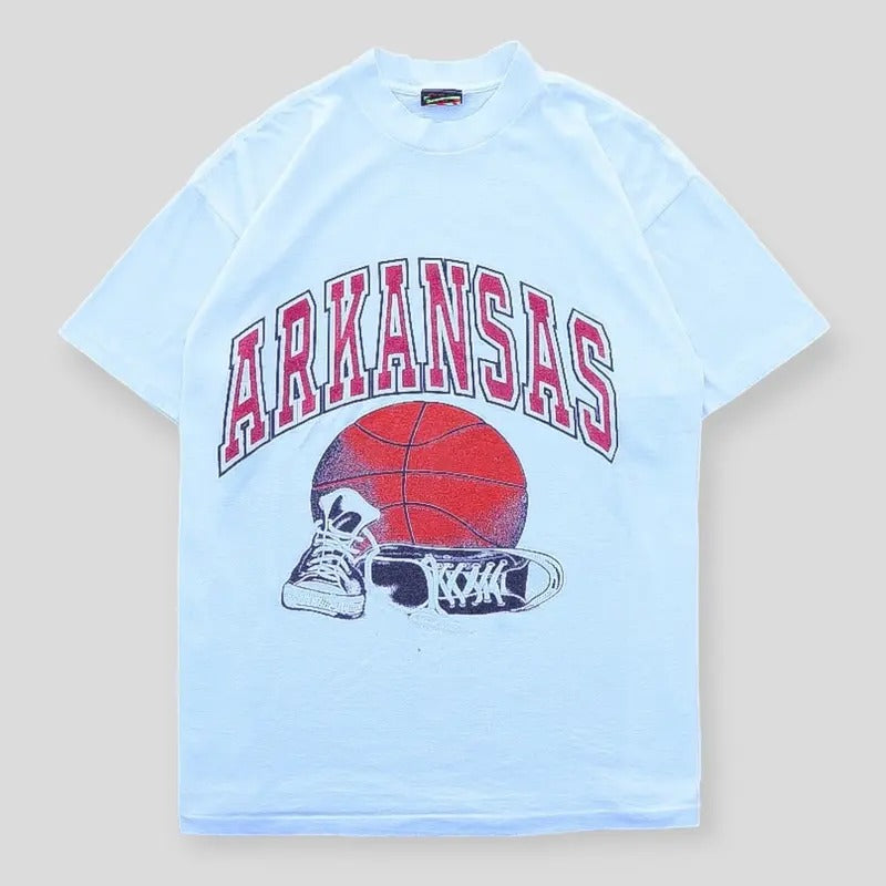 90s Arkansas Razorbacks Basketball Tee Top Vintage Menswear Hoodie, Sweatshirt | GrindPrints.com
