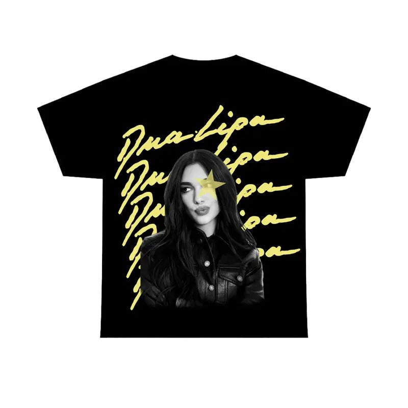 90s Music shirt Yellow Star Dua L Shirt, Gift Fans Tee Hoodie, Sweatshirt | GrindPrints.com