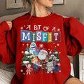 A Bit of A Misfit Shirt, Rudolph the Red-nosed Reindeer Christmas Shirt, Rudolph the Red-nose Reindeer Sweatshirt, merry...