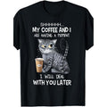 A Boo, My Coffee and the Cat I Am Having One Interesting Moments Are Not Men's and Women's T-shirts.  made in usa Hoodie,...