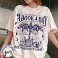 A Book a Day Dragon Comfort Colors T-shirt, Bookish Shirt, Book Club Shirt, Fantasy Book Merch, Gift for Reader,...