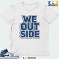 A J 1 MID DIFFUSED BLUE SNEAKER MATCHING T-SHIRT (WE OUTSIDE) Hoodie, Sweatshirt | GrindPrints.com