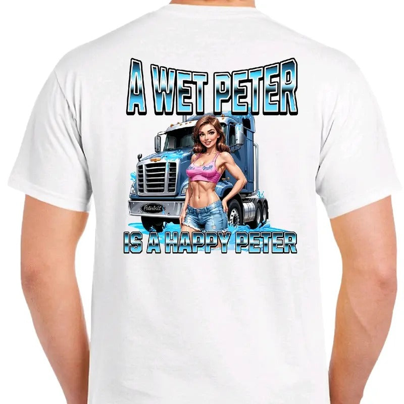 A Wet Peter is a happy Peter Men's funny T-Shirt Cotton Tshirt Top Hoodie, Sweatshirt | GrindPrints.com