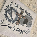 A lot can happen in 3 days Easter Graphic Tee or Sweatshirt Hoodie | GrindPrints.com
