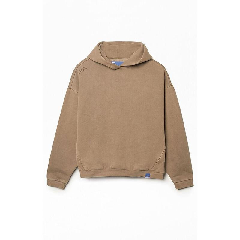 A.R.C. Men's Brown Vintage Wash Heavyweight Fleece Hoodie T-Shirts, Sweatshirt | GrindPrints.com