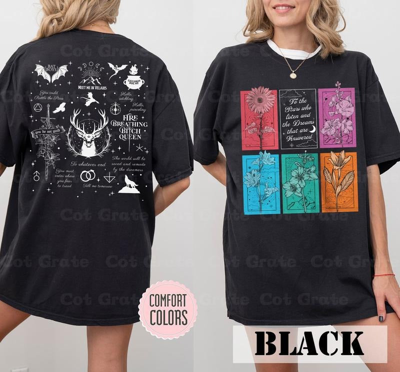 ACOTAR Quote Shirt - Exclusive Velaris SJM Merch, Sarah J Maas Night Court Sweatshirt Best Price Hoodie | GrindPrints.com