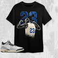 AJ 3 Q54 Unisex T-Shirt, Number 23 Panther Tees, Shirt To Match Sneaker color Black Hoodie, Sweatshirt | GrindPrints.com