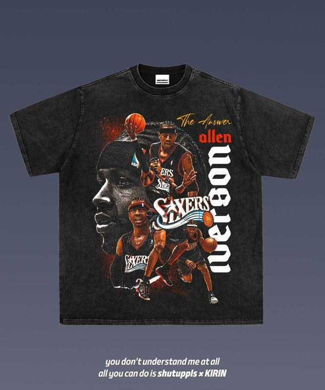 ALLEN IVERSON 5.1 Tee | Vintage Tee Graphic T-Shirt Sweatshirt Hoodie | Sport Tee - Gift For Fan | GrindPrints.com