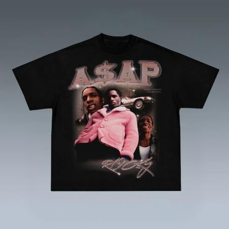 ASAP TEE, Prints Vintage T-Shirt, Rapper Shirt, Hip Hop Shirt, Rap Music Shirt, R&B Shirt, Pop Shirt, Graphic Tee Shirt,...