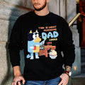 AWESOME DAD This Is What Dad Like Bluey Dad Retro Bluey Family Shirt Super Hero Dad Shirt Him T-Shirts, Hoodie, Sweatshirt