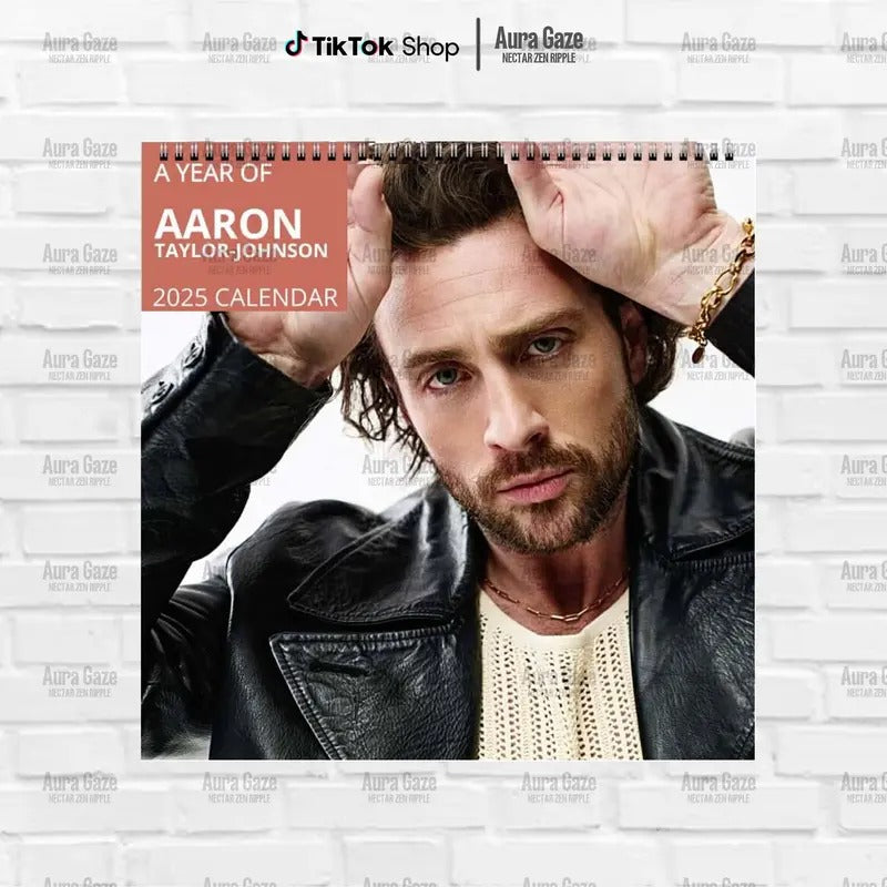 Aaron Taylor-Johnson 2025 Wall Calendar, Monthly Planner, Movie Fan Gift, Fan Merch Celebrity Decor, Perfect Present for...