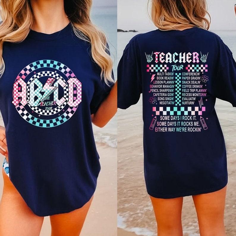Abcd Teacher Shirt, Back To School Teacher Tour T-shirt, Teacher Life Shirt, The Back To School Tour Shirt, Gift For...