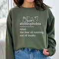 Abibliophobia Shirt, Vintage Reader hoodie, Reading Shirt for Student, Bookworm Sweatshirt, Teacher Gift 1BAAB
