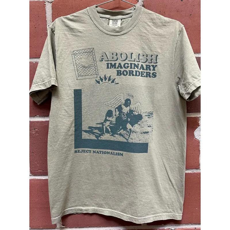 Abolish Imaginary Borders T-shirt Hoodie, Sweatshirt | GrindPrints.com