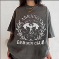 Abraxos Garden Club Shirt, Fantasy Dragon Tee, Bookish Aesthetic Shirt, Throne of Glass Fan Gift, Mystical Creature...