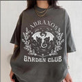 Abraxos Garden Club Shirt, Fantasy Dragon Tee, Bookish Aesthetic Shirt, Throne of Glass Fan Gift, Mystical Creature...