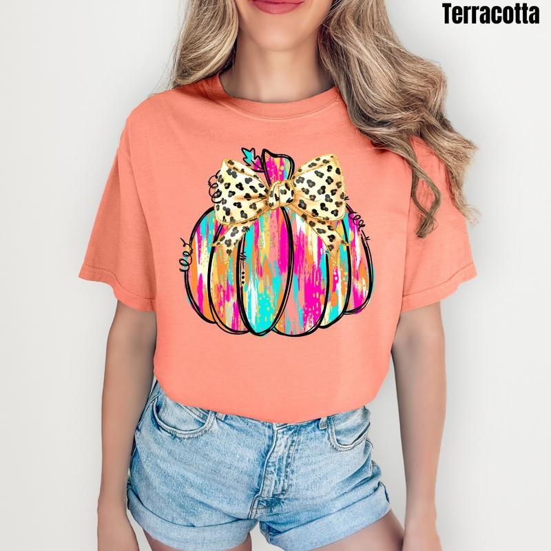 Abstract Colors Pumpkin Comfort Colors T-Shirt 'NLB' Hoodie, Sweatshirt | GrindPrints.com