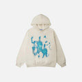 Abstract Shadow Print Unisex Streetwear Casual Cotton Hoodie Menswear Pullover Tops Sweatshirts T-Shirts | GrindPrints.com