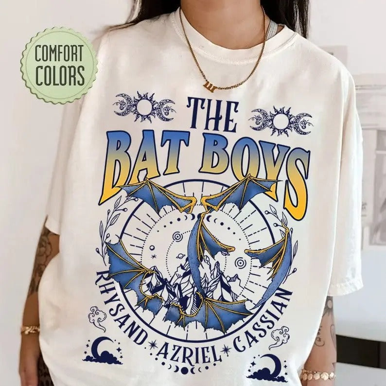 Acotar Bat Boys Shirt, The Night Court Shirt, A Court of Thorn and Roses Shirt, Azriel Cassian Rhysand, SJM Merch, Acotar...
