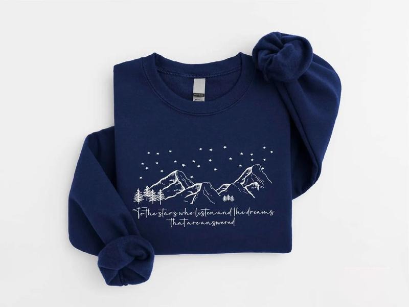 Acotar Night Court Sweatshirt, SJM Hoodie, City of Starlight Shirt, ACOTAR Sweatshirt, Acotar Mountain Shirt, Velaris...