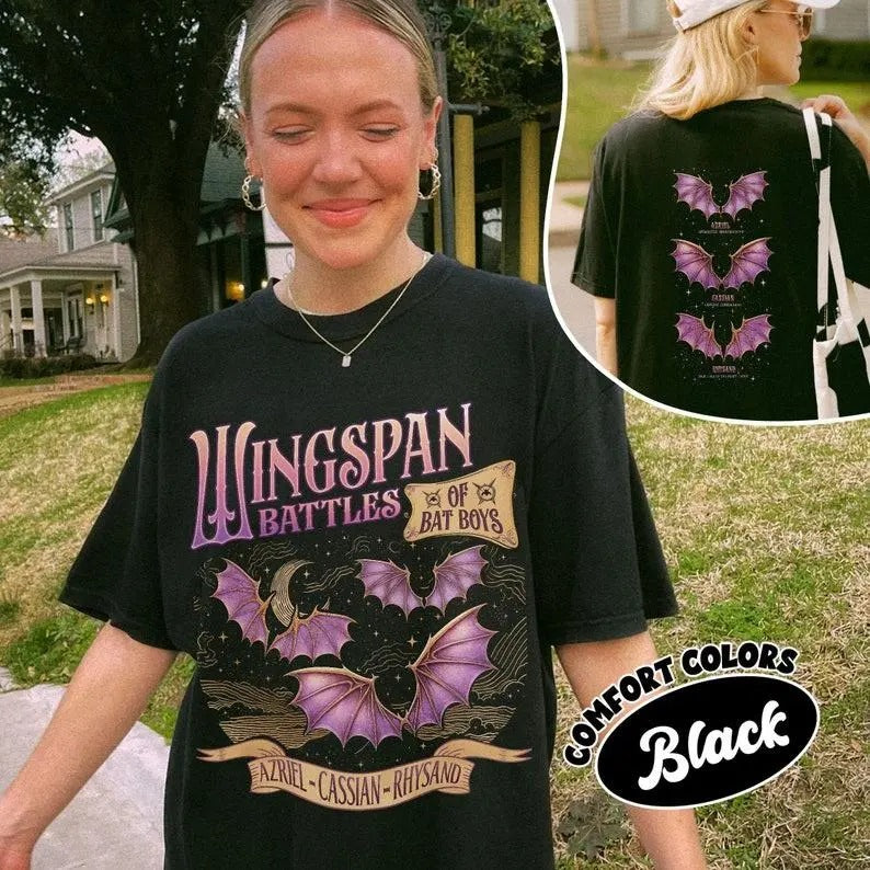 Acotar Wingspan Bat Boys shirt , Night Court Illyrians Shirt , Rhysand Cassian Azriel Bat Boys shirt , Acotar SJM shirt...