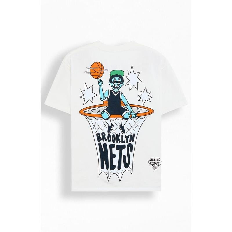 Action Figure Miles Men's NBA All-Stars Brooklyn Nets T-Shirt - Multicolor Hoodie, Sweatshirt | GrindPrints.com