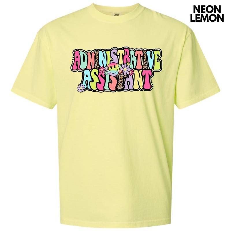 Administrative Assistant Groovy Comfort Colors T-Shirt 'NLB' Hoodie, Sweatshirt | GrindPrints.com