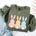 Adorable Bunnies In A Row, Easter, Bunny, Jesus, Rabbit, Holiday Sweatshirt, Crew Neck, Women's, Crewneck T-Shirts, Hoodie