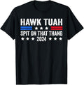 Adult Humor Shirts, American Flag Hawk Tuah 24 Spit On That Thang Vintage T-Shirt Top Casual Unisex Classic Cotton...