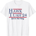 Adult Humor Shirts, Hawk Tuah 24 Spit On That Thang Hawk Tuah 2024 Hawk Tush T-Shirt