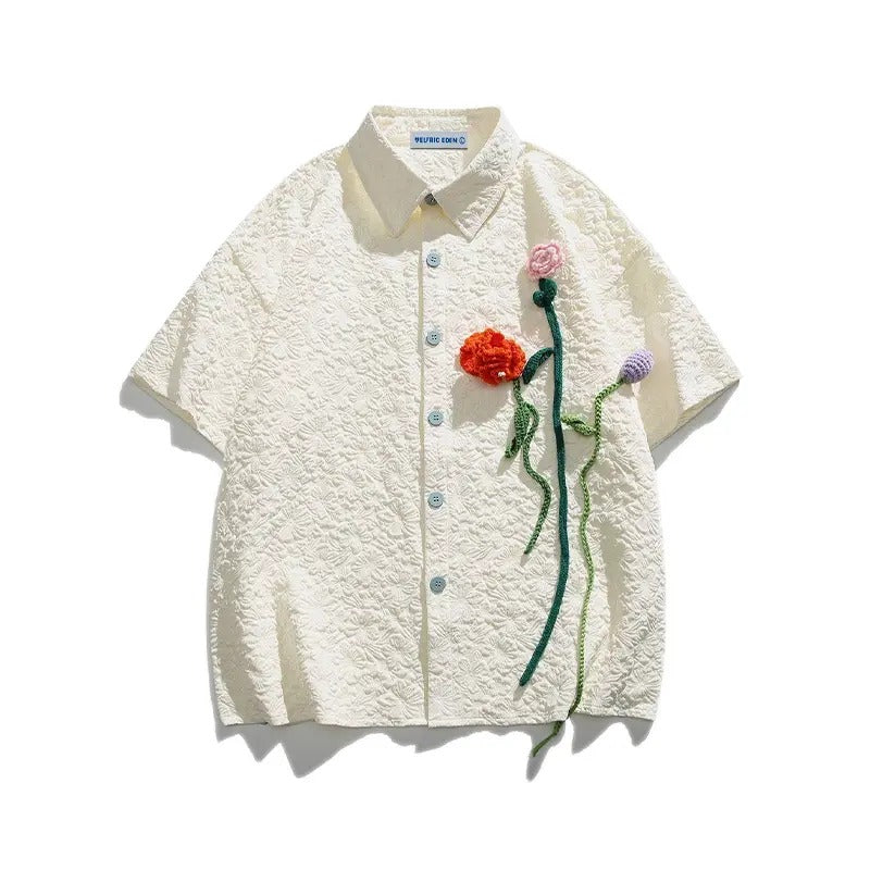 Aelfric Eden Floral Bloom Short Sleeve Shirt Hoodie, Sweatshirt | GrindPrints.com