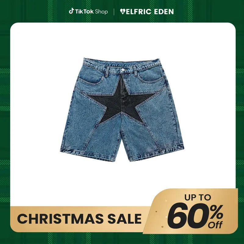 Aelfric Eden Star Patchwork Jorts T-Shirts, Hoodie, Sweatshirt | GrindPrints.com
