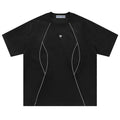 Aelfric Eden Vintage Reflective Strip Suede Tee Hoodie, Sweatshirt | GrindPrints.com