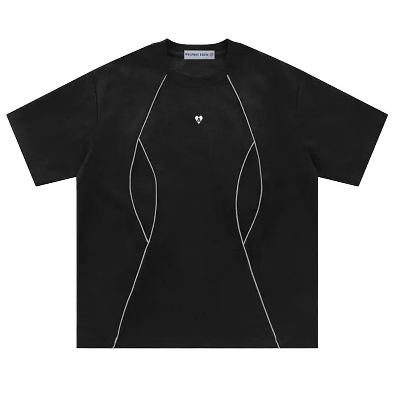 Aelfric Eden Vintage Reflective Strip Suede Tee Hoodie, Sweatshirt | GrindPrints.com