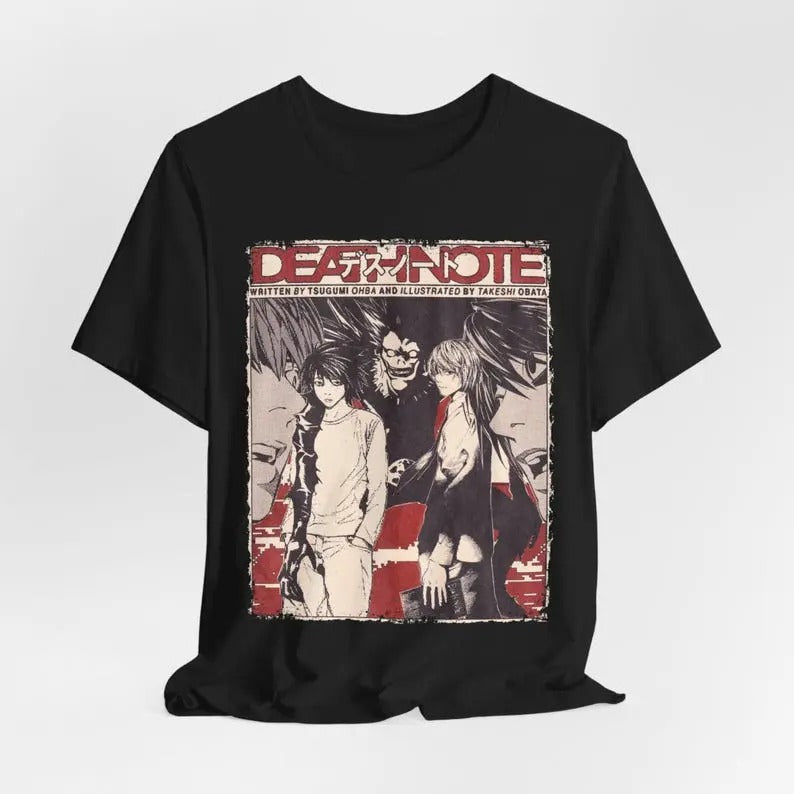 Aesthetic Death Vintage Anime Shinigami Note Movie Streetwear Unisex Classic Graphic Unisex Short Sleeve T-Shirt Hoodie,...