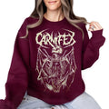 Aesthetic Grunge Carnifex Satanic Skull Death Metal Goth T-shirt Sweatshirt, Cotton Graphic Streetwear for Men and Women,...