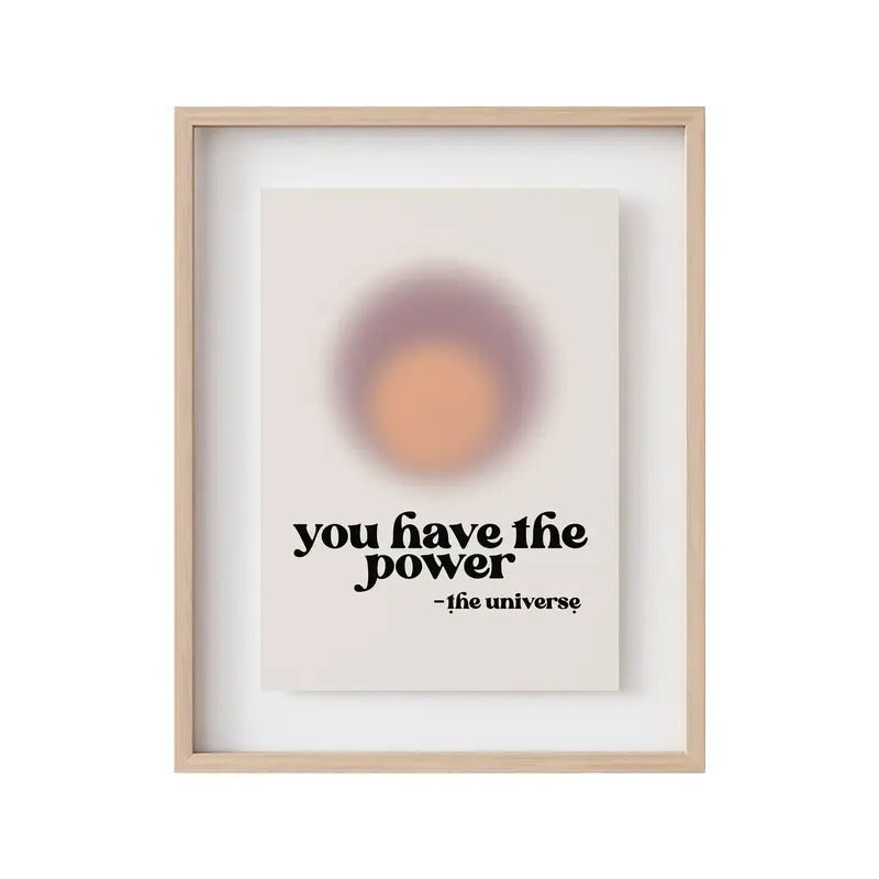 Affirmation Wall Art, Manifest Poster, Manifestation Art Print, Retro Print, Trendy Decor, Gradient Art Print, Poster...