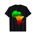 Africa Map Green Yellow Red Proud African Pride Juneteenth T-Shirt Made in USA Hoodie, Sweatshirt | GrindPrints.com