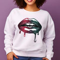 African American Lip Christmas Blink Theme Sweatshirt, Black Women, Black Girl Magic, BLM, Afro Black Women Shirt Hoodie